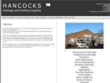 Tablet Screenshot of hancocks-building-supplies.co.uk